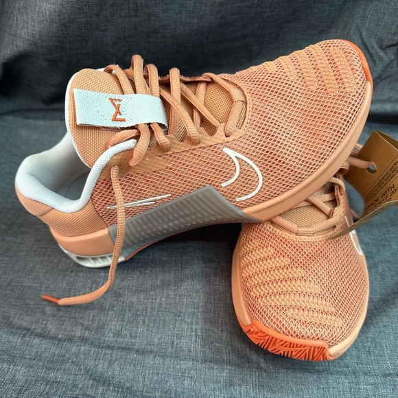 Nike Shoes - Nike Metcon 9 Women's  7.5 Orange Grey Sneakers DZ2537 200